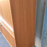 Sideboard and sliding door showcase scandinavian style manufactured from the 60s and 70s
