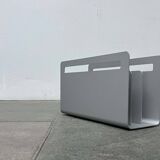 Minimalist aluminium magazine rack by Norman Foster for Helit, Germany, 1990s.