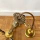 Antique 3-arm brass chandelier with tassels