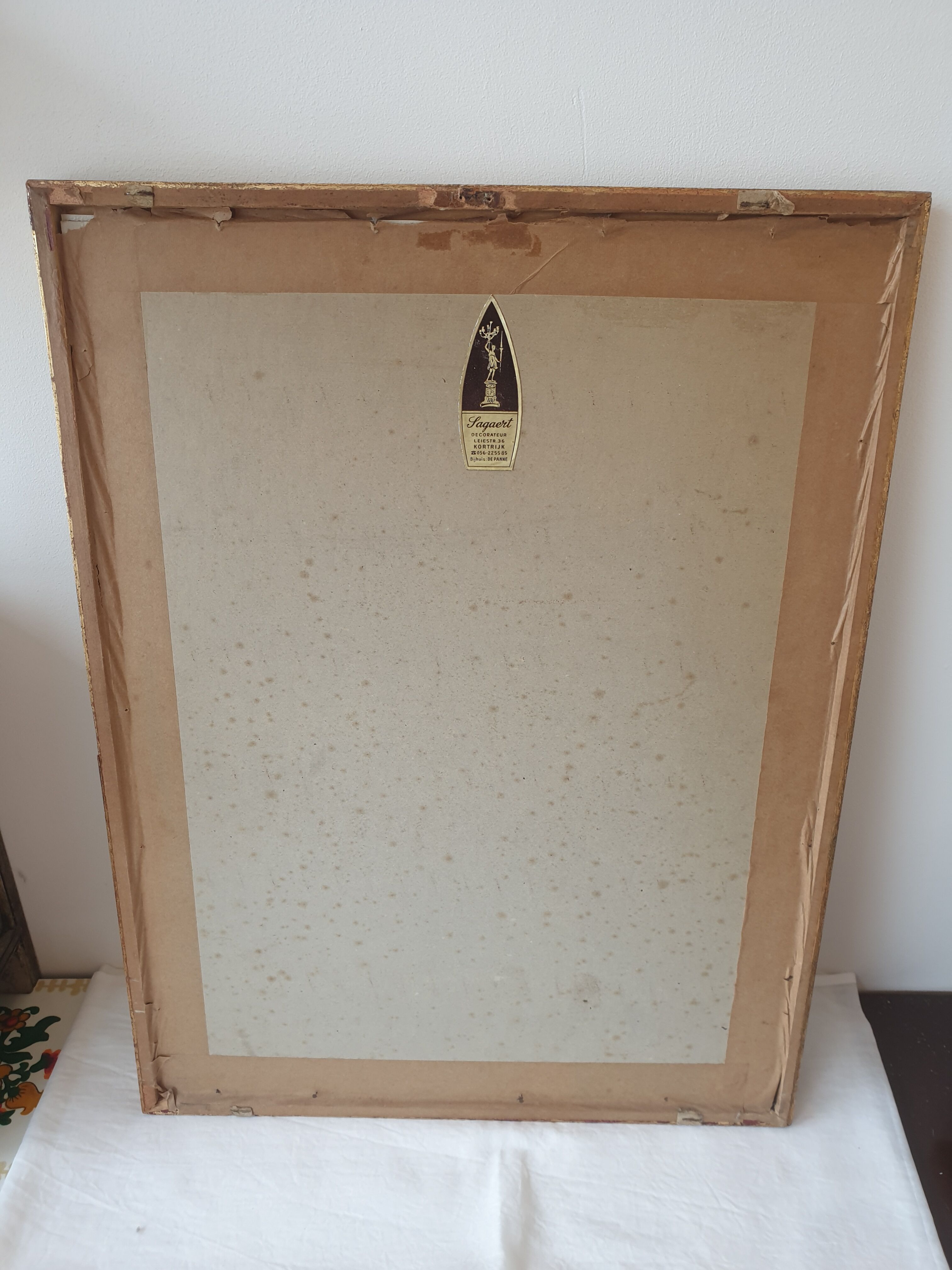 Frame engraving P.J Redouté rose Agathe.Royale