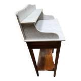 Old dressing table in wood and marble