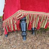 Fauteuil crapaud d'angle en velour époque Napoléon iii