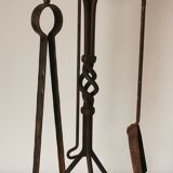 Wrought iron chimney servant