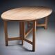 Table à manger en pin cérusé. Ollé Pira. Suède années 1960.