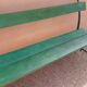 Banc extérieur jardin années 1900
