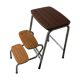 Tabouret marche-pied en formica années 70