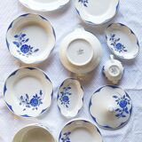 Table service Digoin Sarreguemines - blue and white
