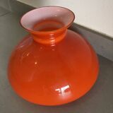 Orange opaline lampshade
