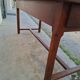 Rustic monastery farmhouse table, antique, 19th century, made of walnut.