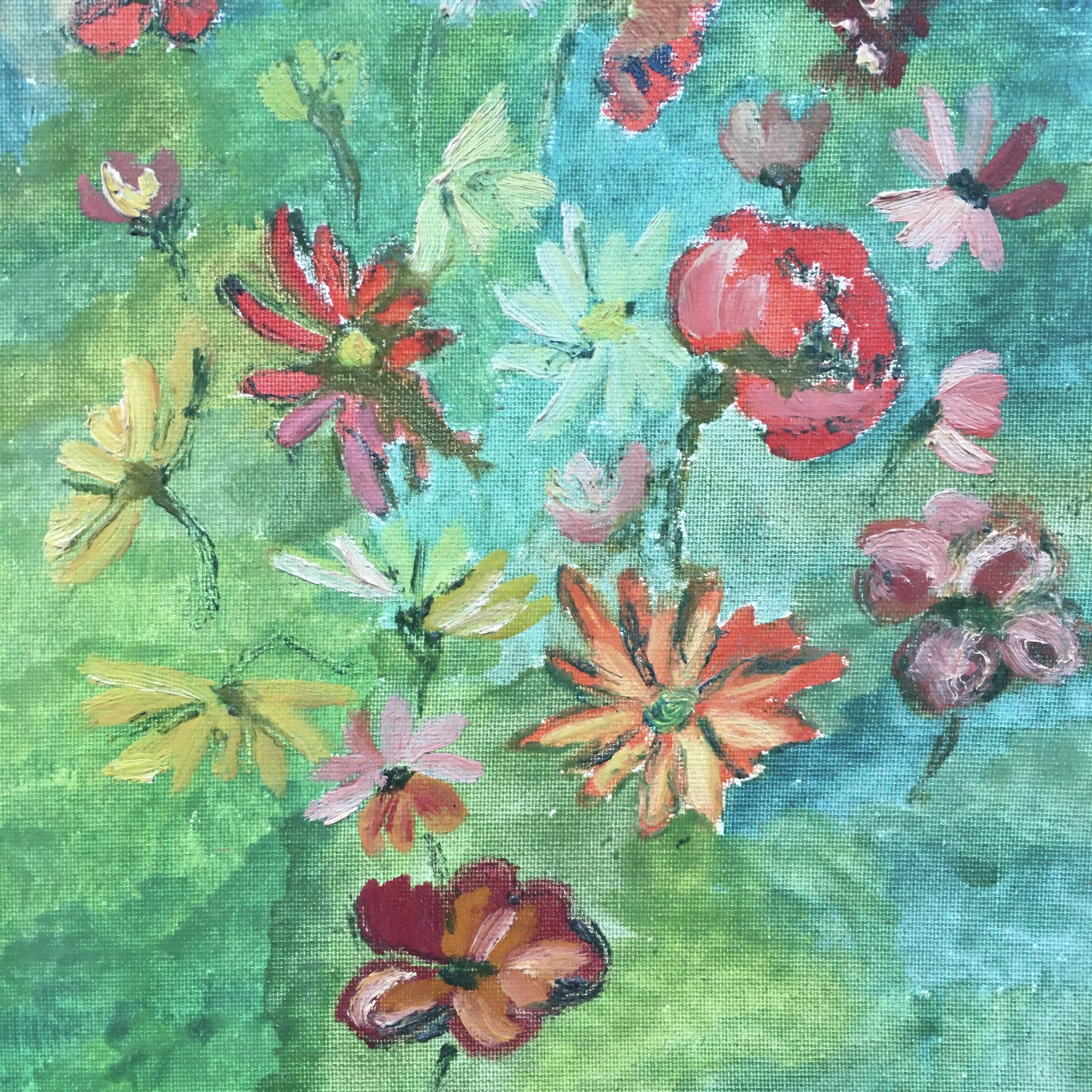 Floral arrangement painting