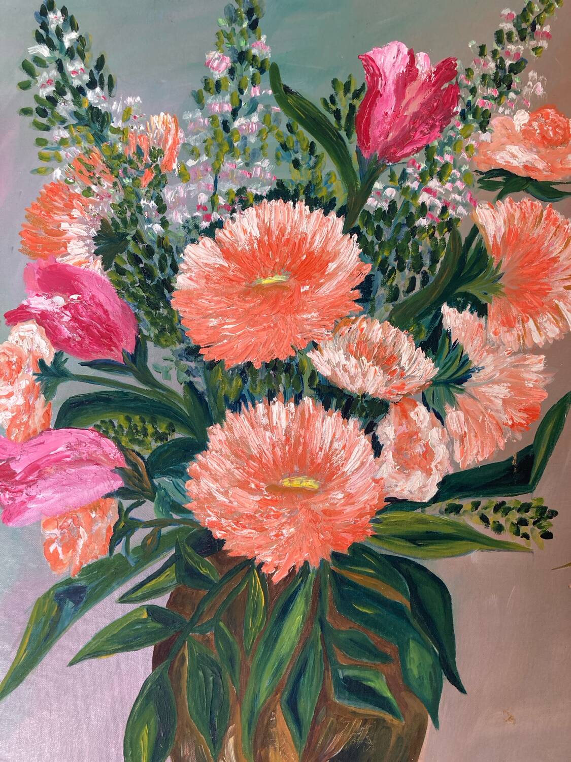 Flower bouquet painting