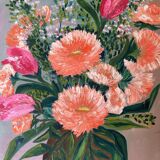 Flower bouquet painting