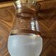 Gilded glass vase signed Fains – France, circa 1950