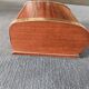 Vintage cigarette box 1950 - Wood and brass cabinetry - Internal ashtray