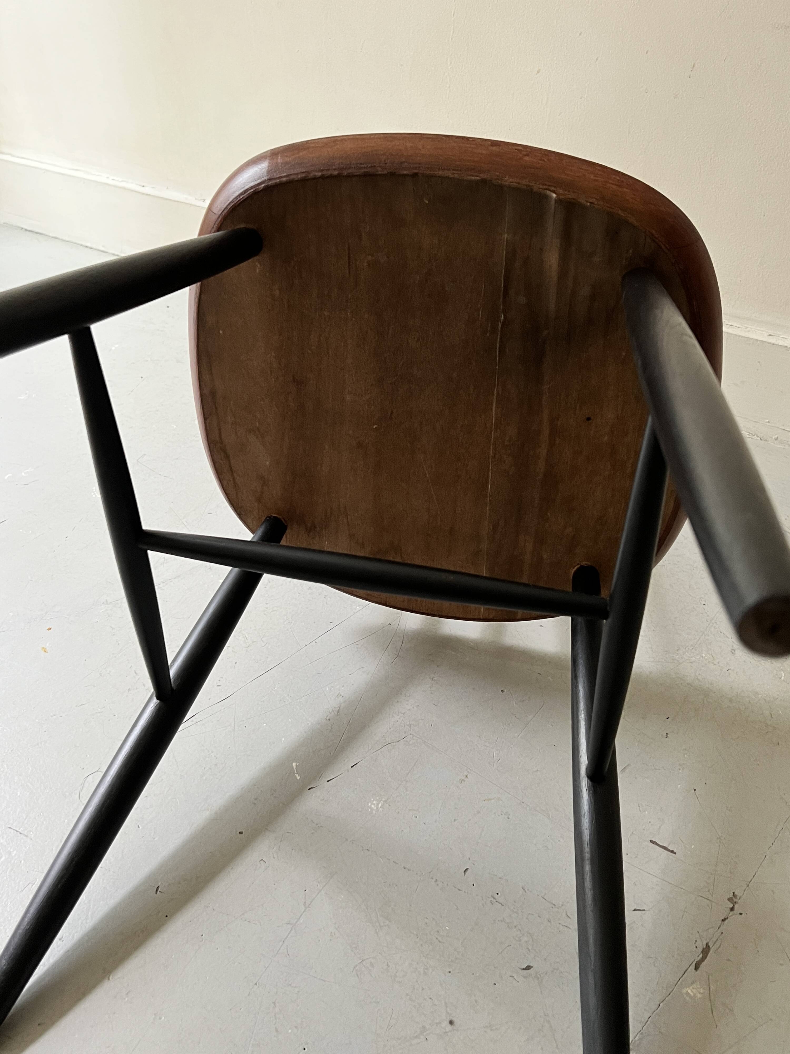 Stol teak wood bar chair, Tapiovaara style, 1950s design