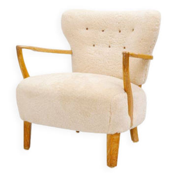 Fauteuil danois, fabriquée par un maître ébéniste danois, années 1940