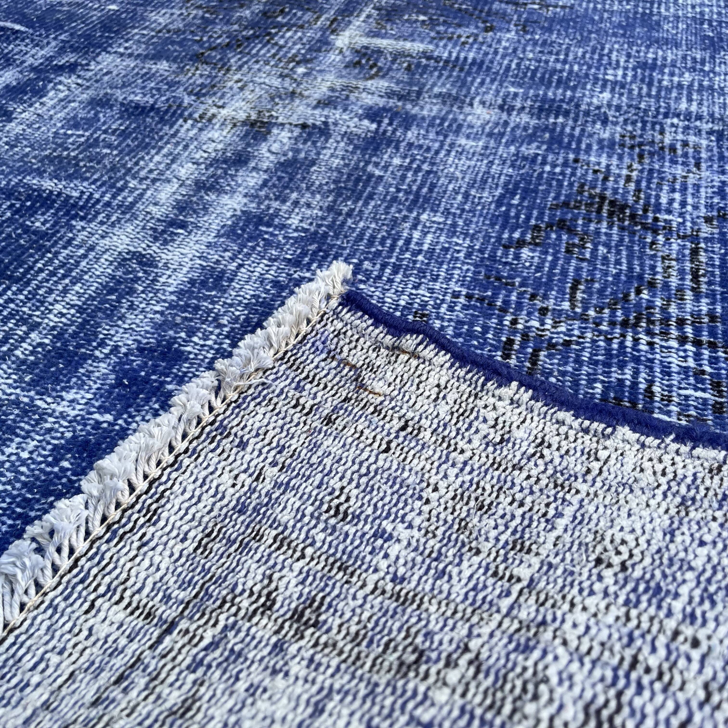 Vintage distressed turkish rug ,196 x 100 cm