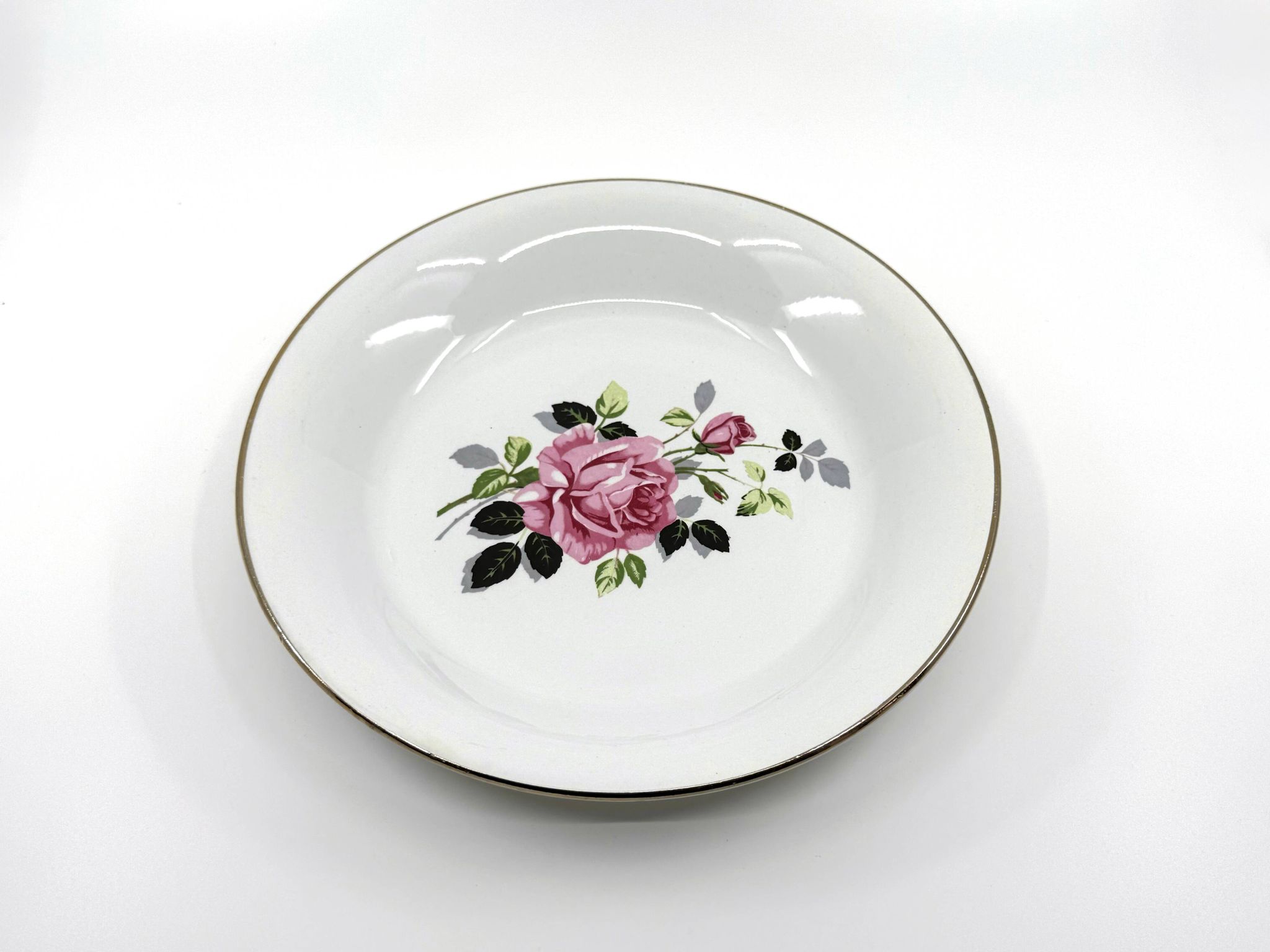 6 earthenware soup plates • L'Amandinoise • Circa 1950