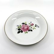 6 earthenware soup plates • L'Amandinoise • Circa 1950