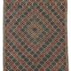 6x9 Pale Red & Yellow Geoemtric Kilim Rug, Handwoven Wool Antique Carpet