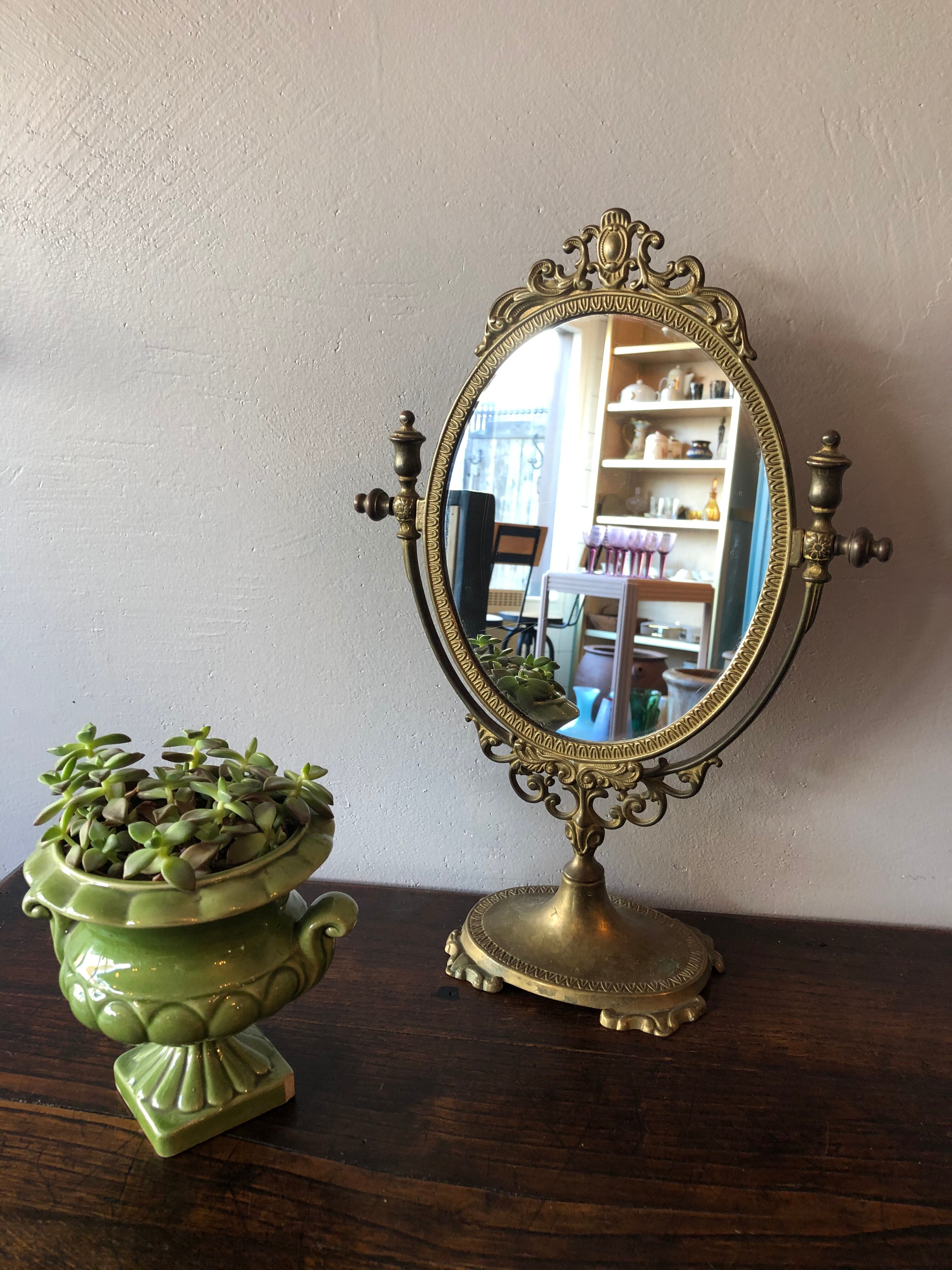 Ancient brass mirror
