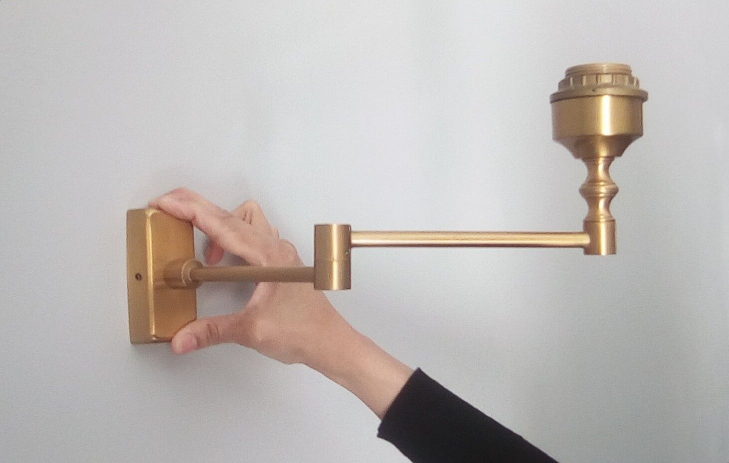 Pair of brass sconces 60/70s