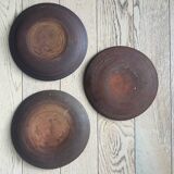 Terracotta plates set of 3
