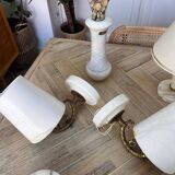 Pair of marble wall lights