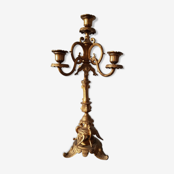 Old and majestic chandelier in bronze