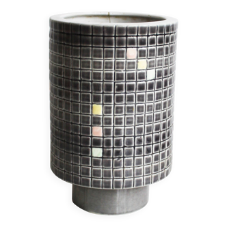 1960s Ceramic Mosaic Vase