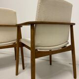 Pair of Borge Mogensen armchairs published by Soborg Mobler, model 165, Denmark 1960