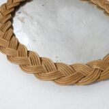 woven rattan mirror