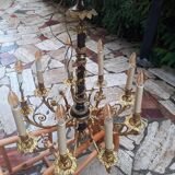 Lustre en bronze 9 lumières