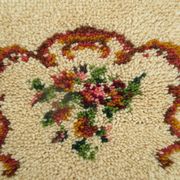 Tapis descente de lit en haute laine fait main 110x70cm