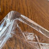 Cigarette box with crystal ashtray lid
