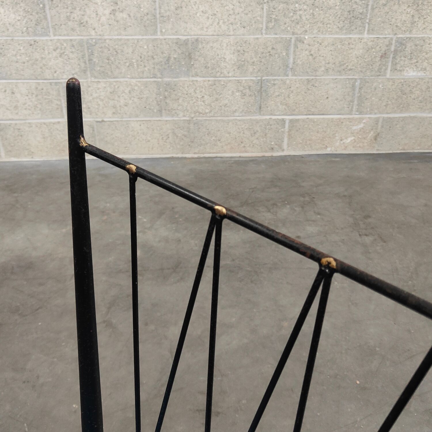 Kitchen chair Colette Gueden, blue vinyl