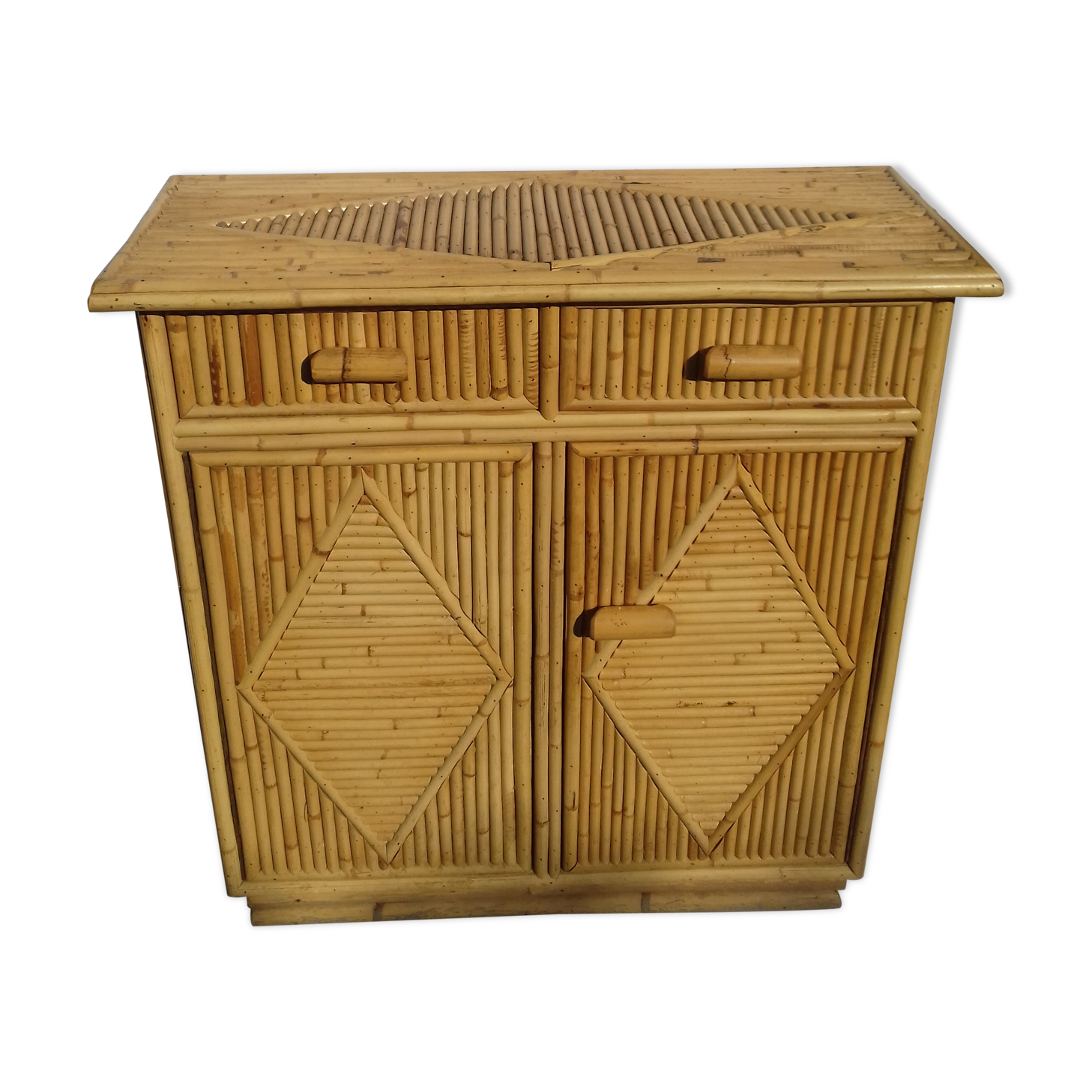 Small bar or buffet rattan