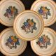 10 flat plates model Fleuri, HBCM, 1950