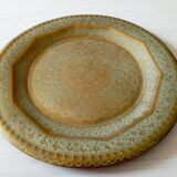 Moroccan brass tray