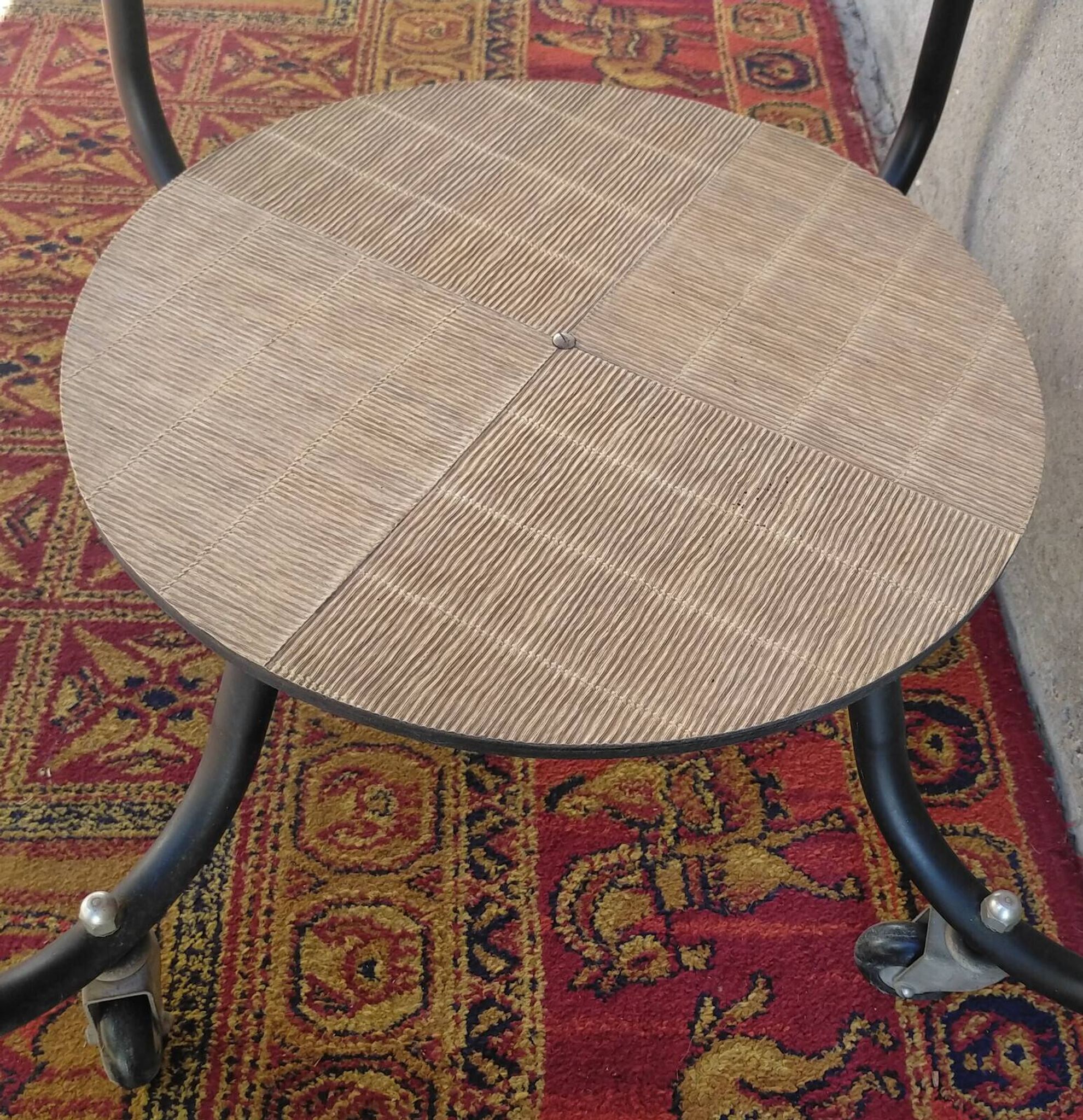 Desserte vintage métal et vinyl