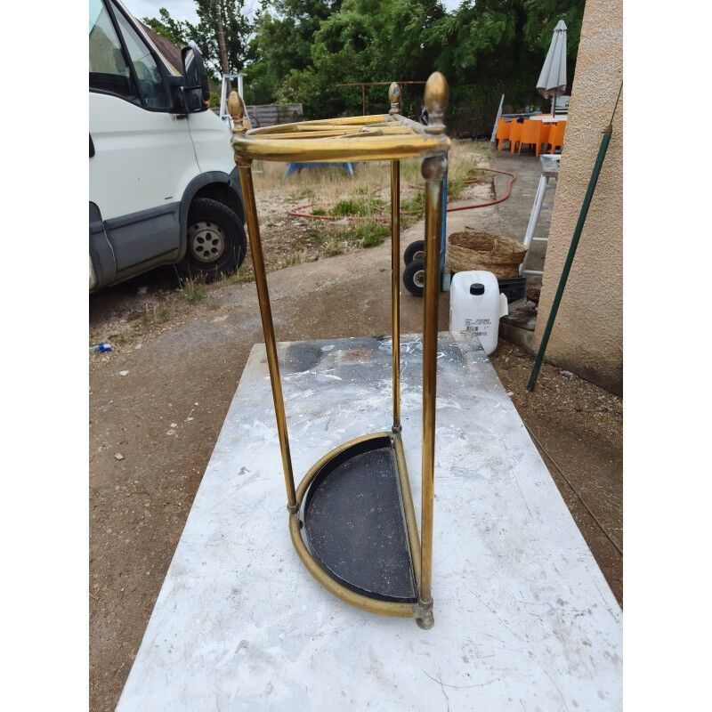 Umbrella stand 1900 brass and iron