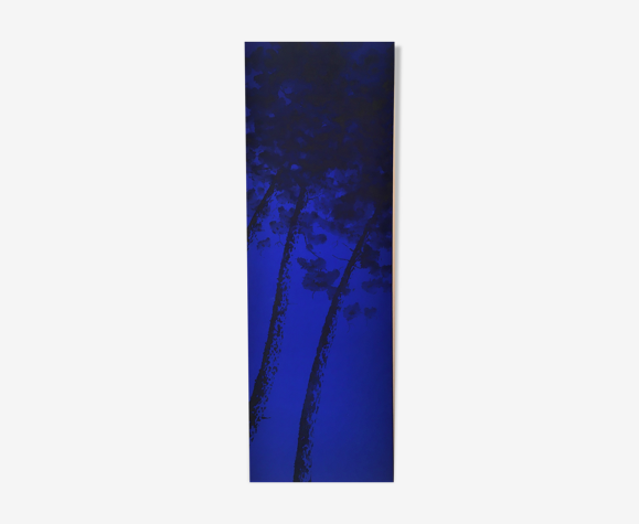 Pins noir sur fond bleu Klein Tableau peinture acrylique sur toile de bertrand cure