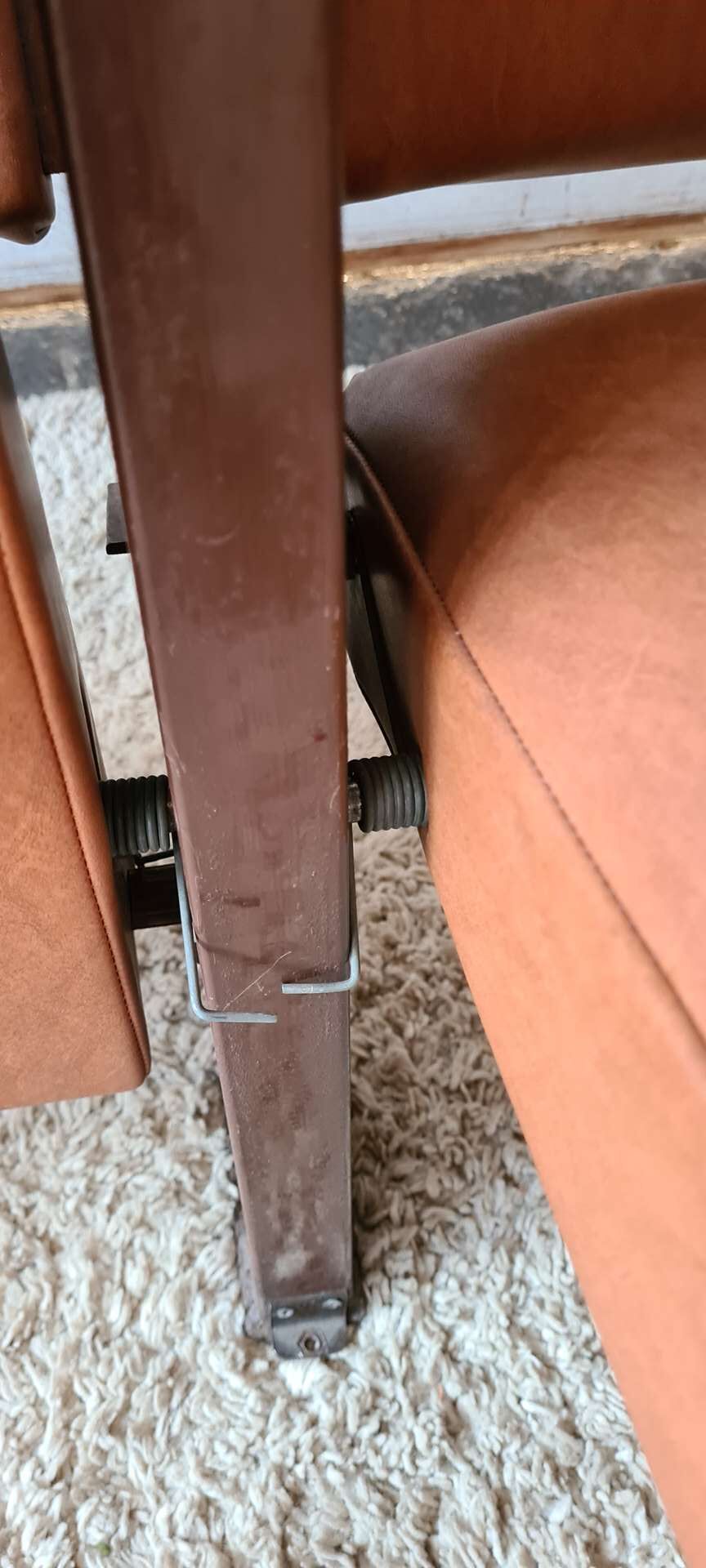 Pair of vintage cinema armchairs