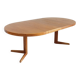 Vintage Danish round extendable dining table teak by Bramin 1960s
