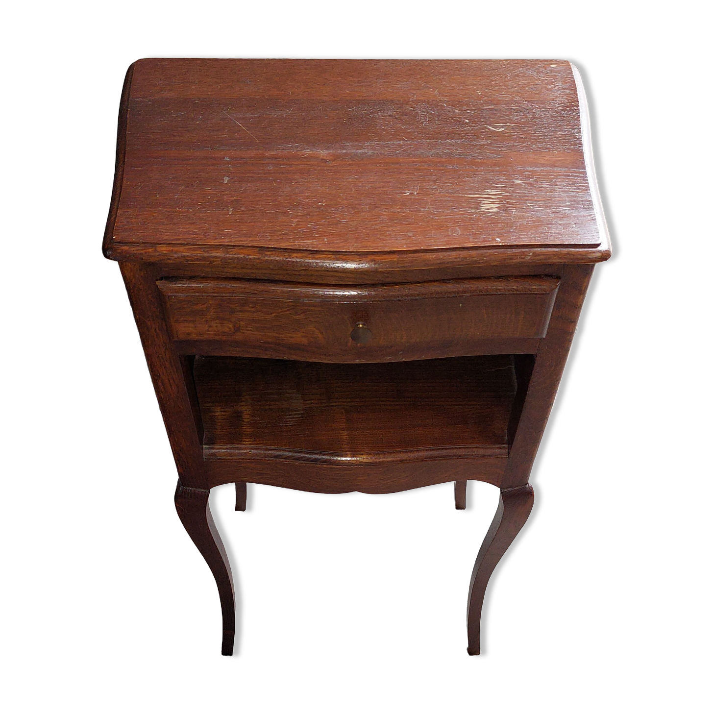 Vintage wooden bedside table