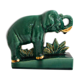 Elephant art deco bookends