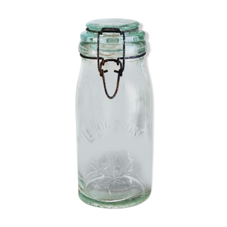 Jar la lorraine in light green glass 1 liter