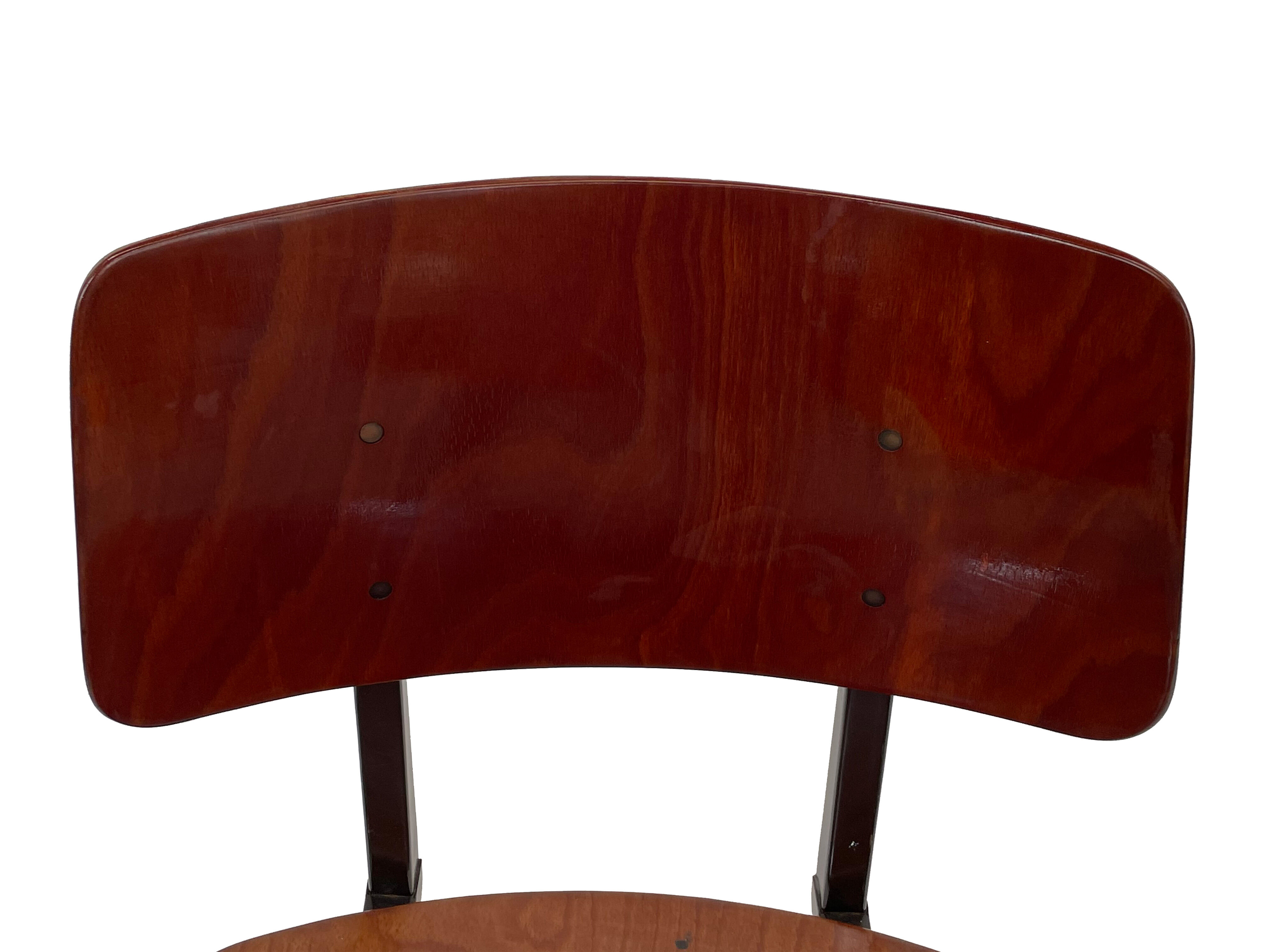 Industrial chair Galvanitas S16 Pagholz Netherlands 60's