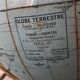 Globe terrestre vintage 1960 Girard Barrère crème - 26 cm