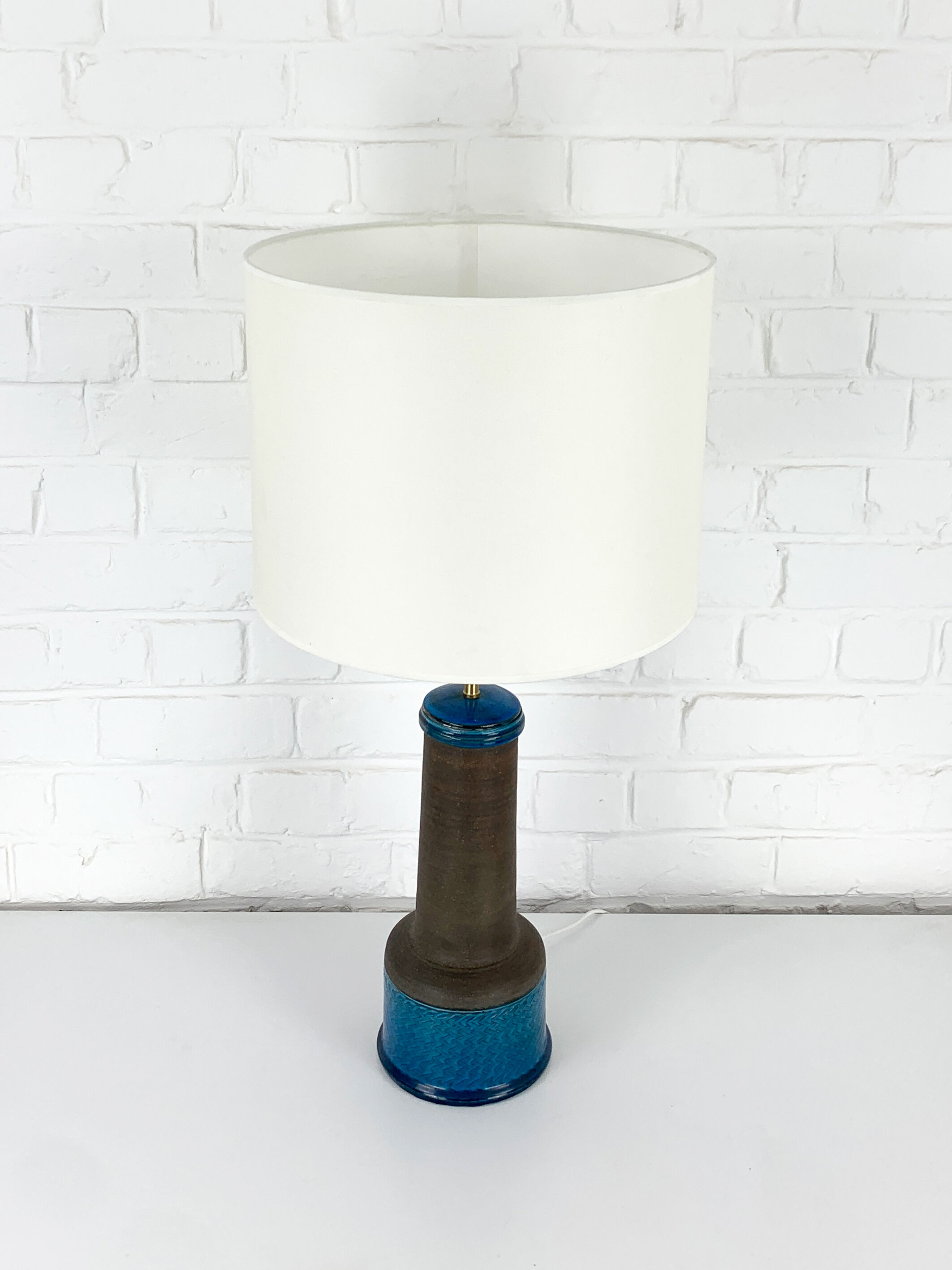 Vintage Scandinavian ceramic table lamp, Nils Kähler for HAK, Denmark, 1960